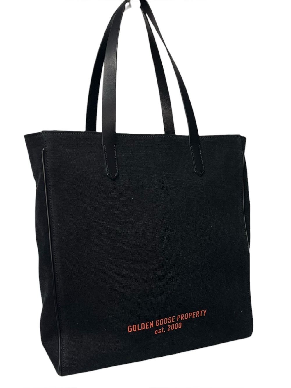 Golden Goose Canvas and Leather Tote